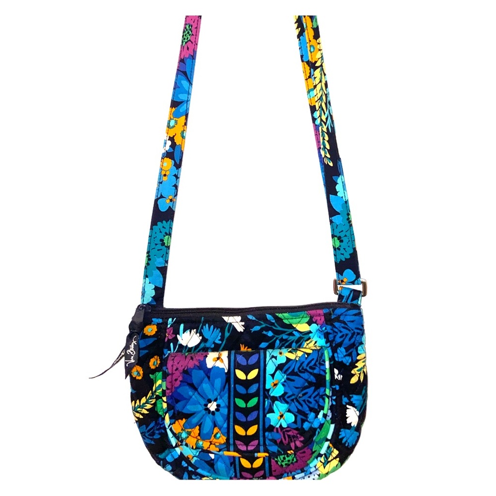 VERA BRADLEY Royal Blue Floral Crossbody Bag